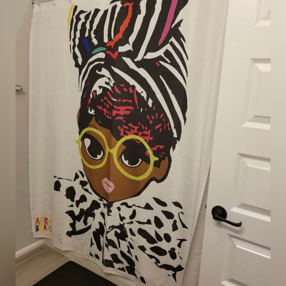 Pardon My Fro Shower Curtain